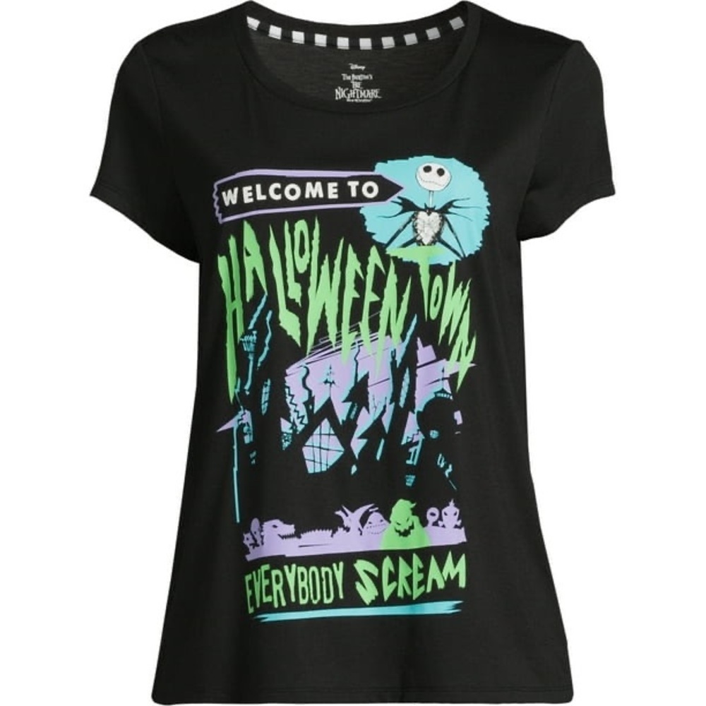 NIGHTMARE BEFORE CHRISTMAS GRAPHIC T-SHIRT - BLACK SIZE XL (NEW WITH TAGS) A16